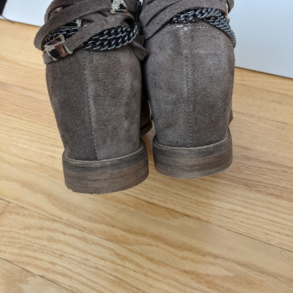 Suede booties hidden wedge - Picture 4 of 4